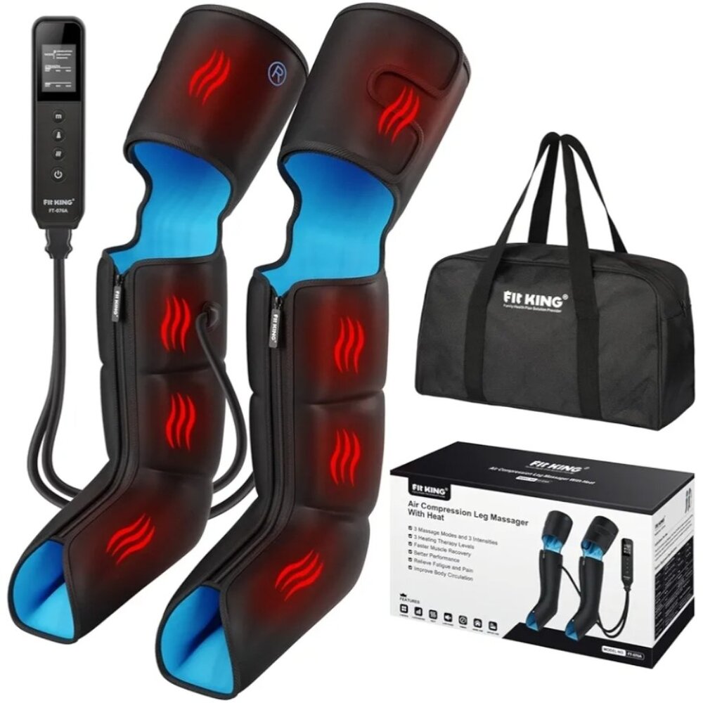 FIT KING Leg Massager with Heat for Circulation